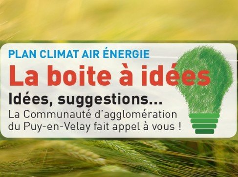 PLAN CLIMAT AIR ÉNERGIE – LA BOÎTE À IDÉES