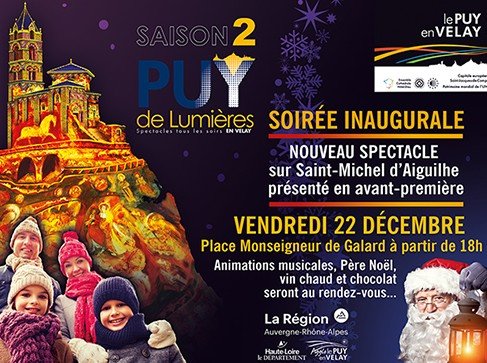 PUY DE LUMIÈRES SAISON 2 EN AVANT-PREMIÈRE DU 22 DÉCEMBRE AU 7 JANVIER !