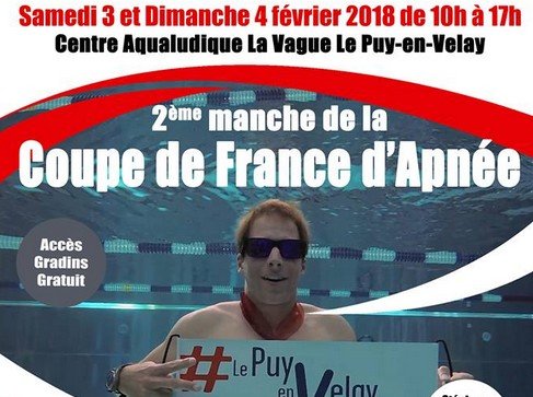 Coupe de France d’apnée : rendez-vous les 3 et 4 février à La Vague
