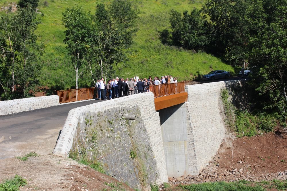 Le nouveau pont de Bessarioux au Brignon est inauguré