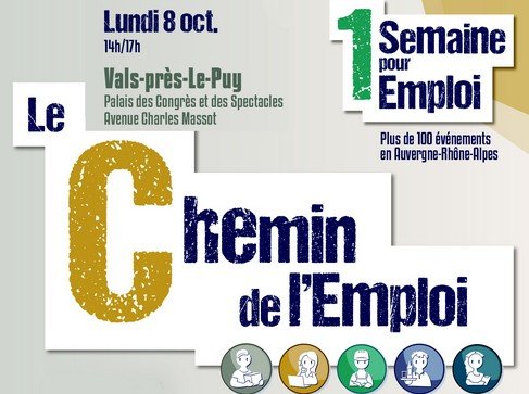 1 semaine pour l’emploi : un forum de l’emploi à Vals le 8 octobre