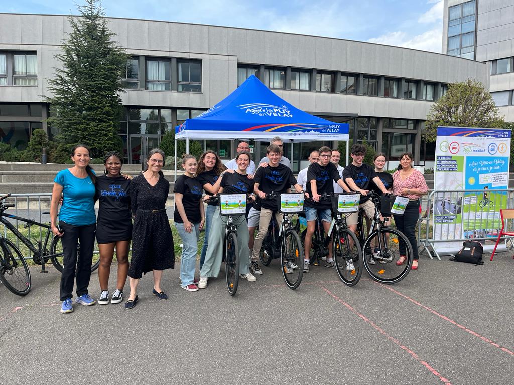 Le vélo s’est invité au lycée Simone Weil