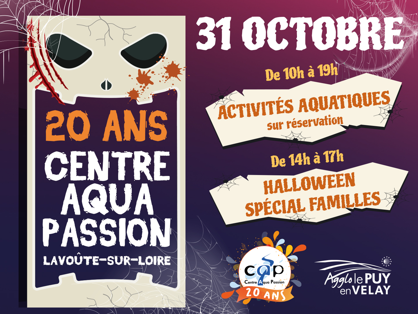 Le Centre Aquapassion de Lavoûte a 20 ans !