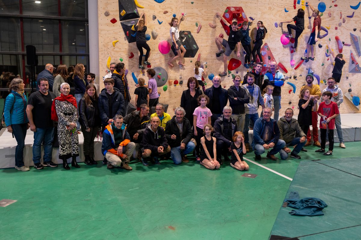 Inauguration d’une nouvelle salle de blocs au gymnase de la Libération